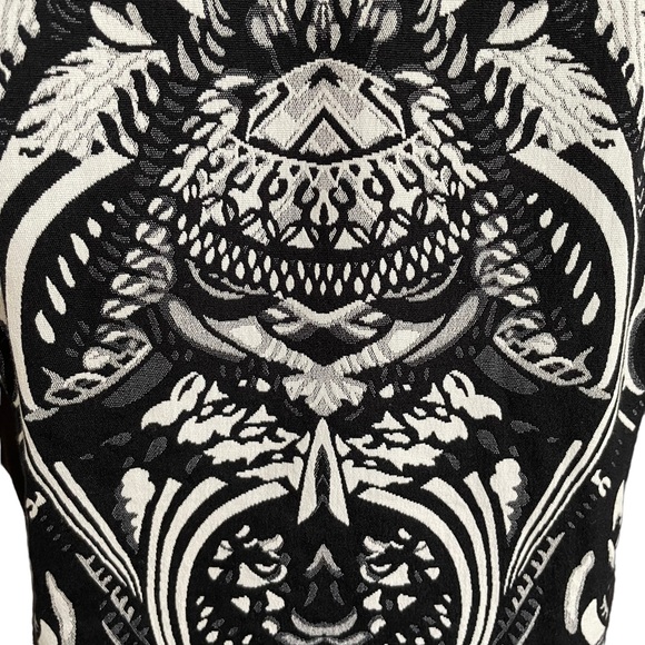 VERONIKA MAINE Sz8 Black and white abstract design cap sleeved dress 🥇 - Picture 9 of 15